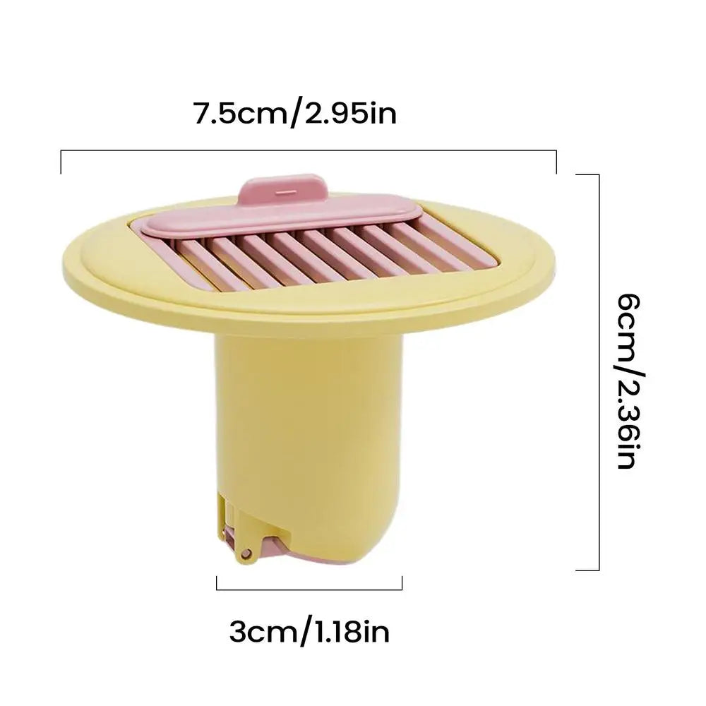 Silicone Floor Drain Stopper – Anti-Odor Shower Drain Plug Floor Drain Stopper PLUSH Yellow 1PC