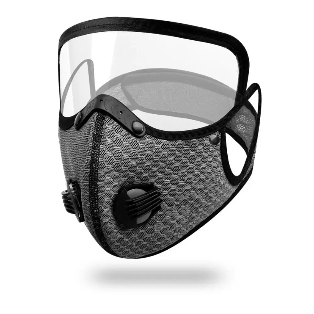 Cycling Protective Mask Detachable Shield Lens & Carbon Filter Cycling Protective Mask PLUSH