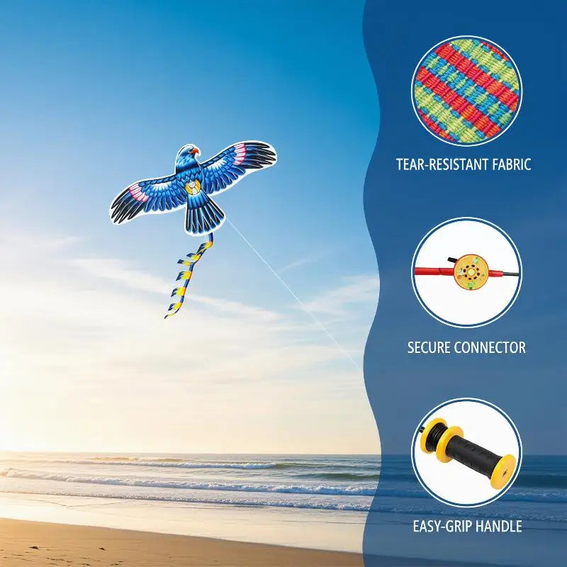 Cartoon Eagle Foldable Mini Kite for Kids – 50m Line & Handle Kids Outdoor Kite PLUSH