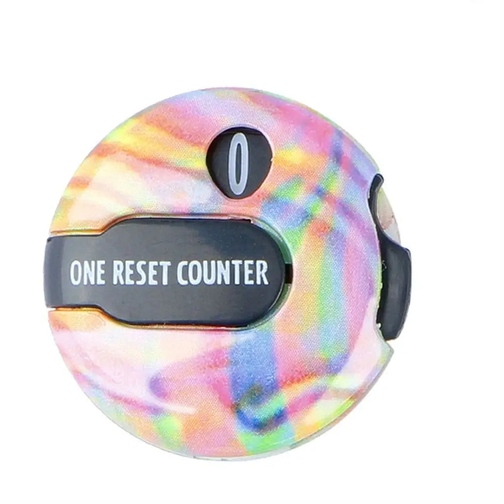 Golf Stroke Counter with Clip – Wood Grain Score Keeper Golf Score Counter PLUSH Rainbow