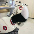 Animated Beast Tail E-Scooter Decoration – Sound & Remote Scooter Tail Decoration PLUSH Black 5PCS