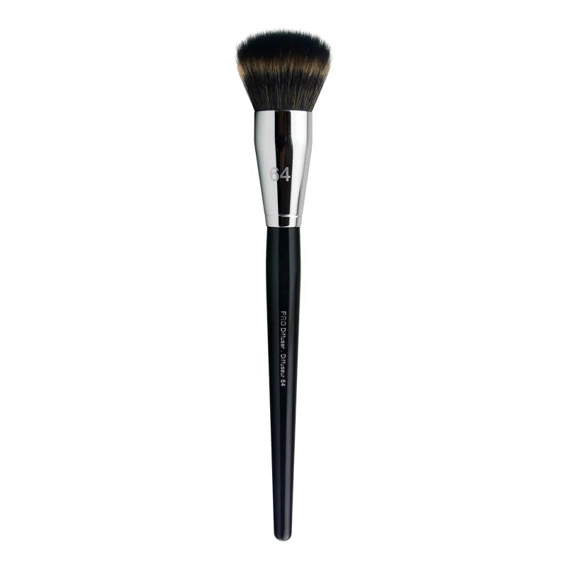 Pro Angled Sculpting Makeup Brush – Wood Handle SEP #60 Makeup Brush PLUSH 64 Stippling Brush