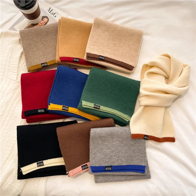 Knitted Winter Scarf for Men & Women – Soft Solid Wrap Winter Scarf PLUSH