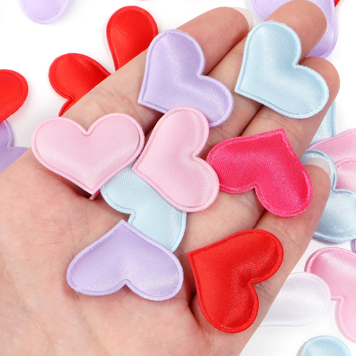Satin Heart Petals Confetti 50-100pcs – Wedding & Party Decor Wedding Party Decor PLUSH