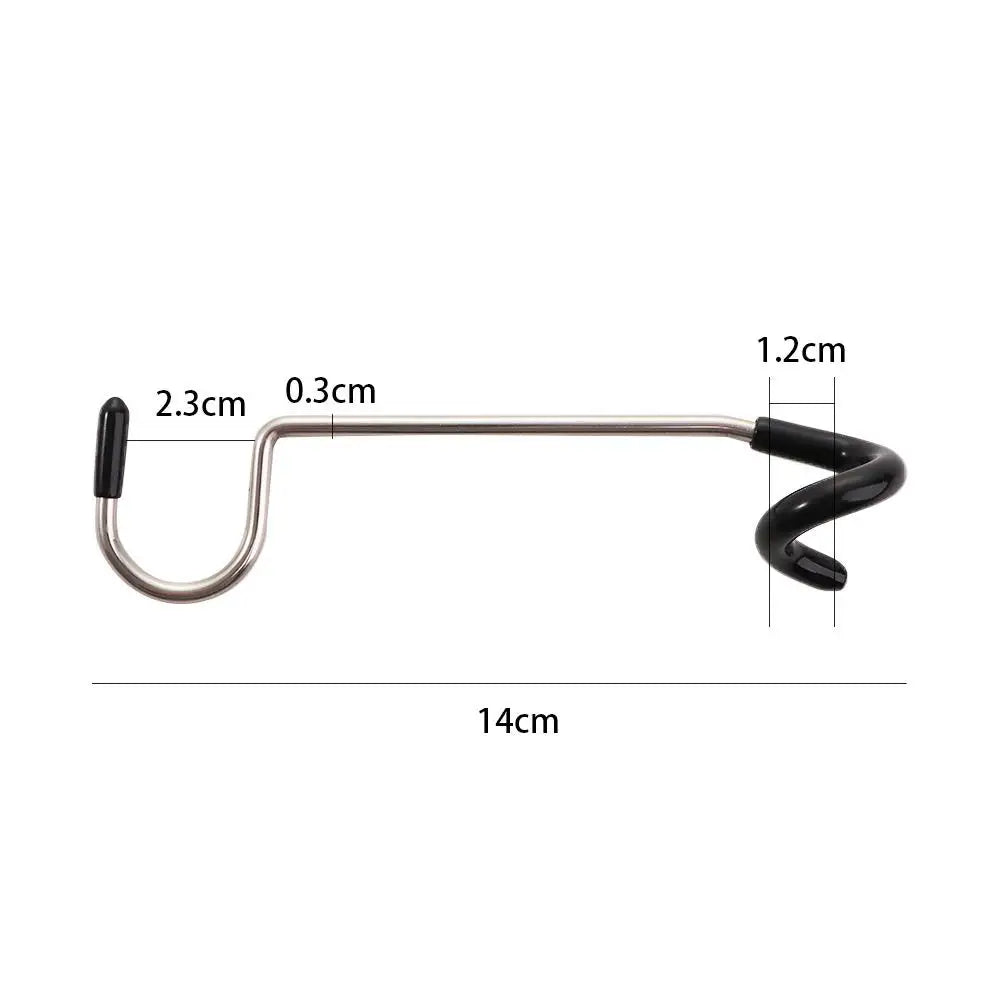 Stainless Steel Tent Pole Lamp Hook Clip – 4pcs Outdoor Camping Tent Pole Hook PLUSH