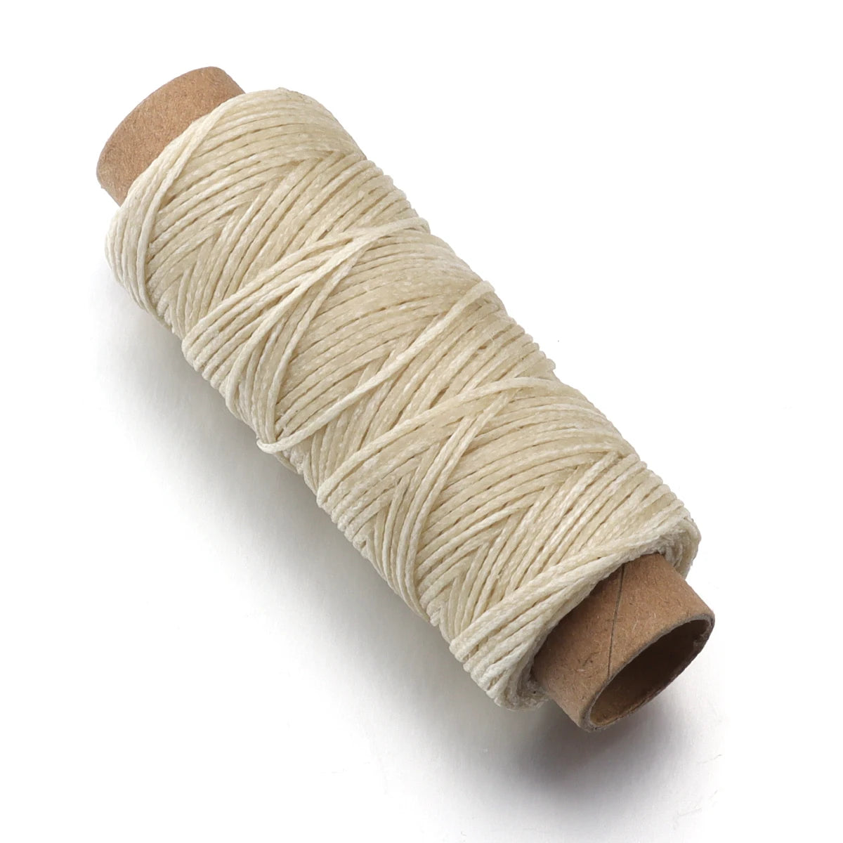 50 Yards 1mm Flat Waxed Thread – Leather, Bookbinding & DIY Waxed Craft Thread PLUSH beige