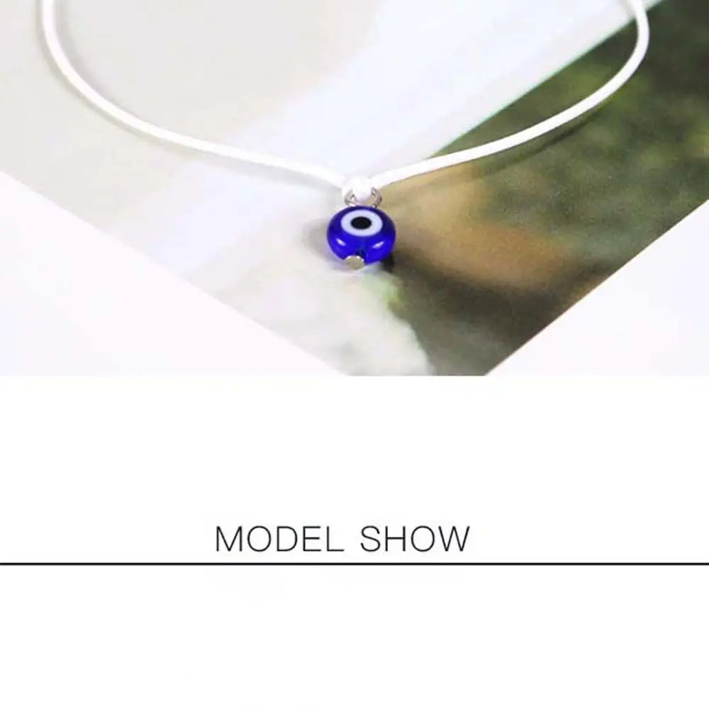 Handmade Evil Eye Rope Bracelet – Adjustable Braided String Charm Bracelet PLUSH