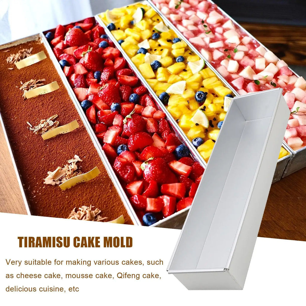 Rectangle Tiramisu Cake Mold – Nonstick Aluminum Baking Pan Cake Baking Mold PLUSH