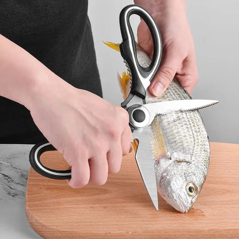 Multifunctional Stainless Steel Kitchen Scissors – 7-in-1 Kitchen Scissors PLUSH