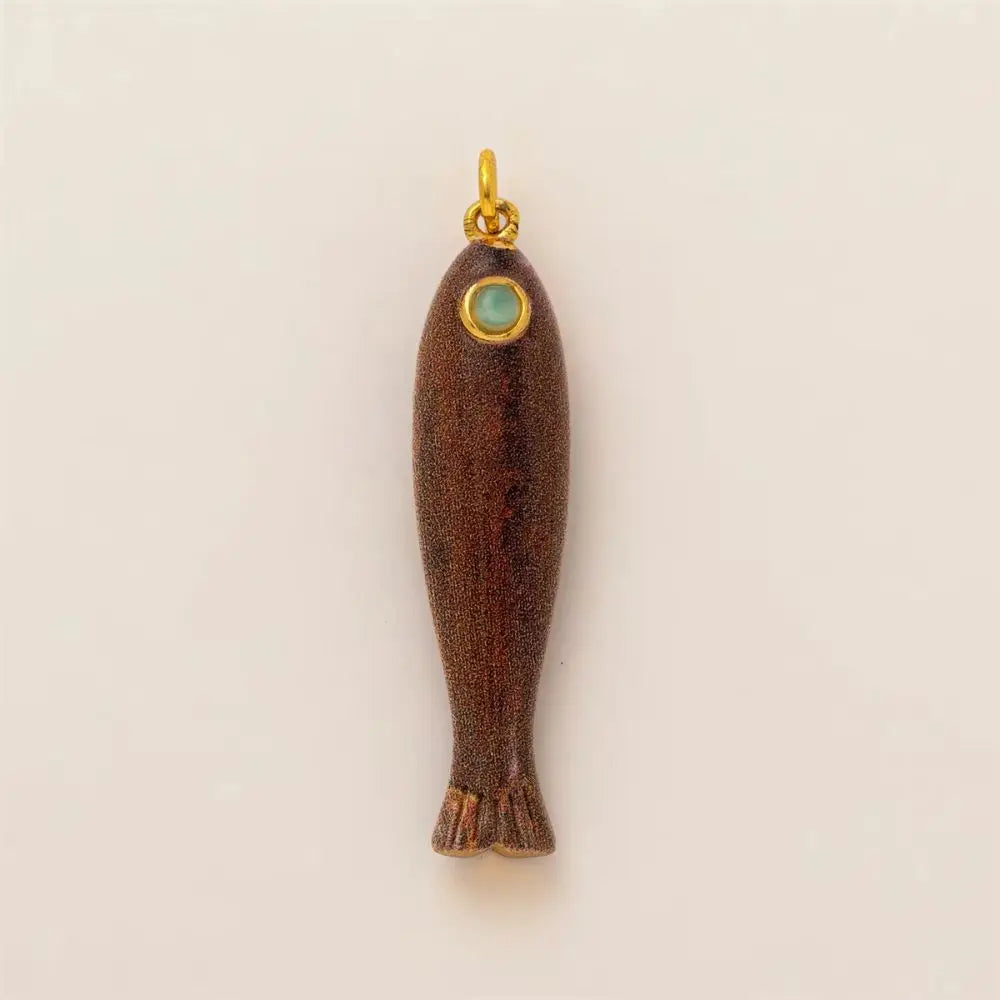 Colorful Fish Charm Pendant – Copper 14K Gold Plated DIY Jewelry DIY Jewelry Charm PLUSH