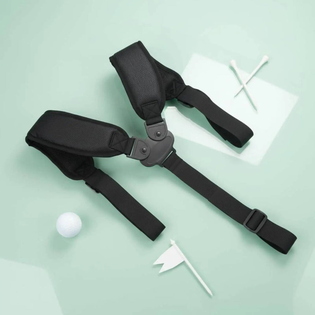 Mesh Padded Double Golf Bag Shoulder Strap – Universal Fit Golf Bag Strap PLUSH