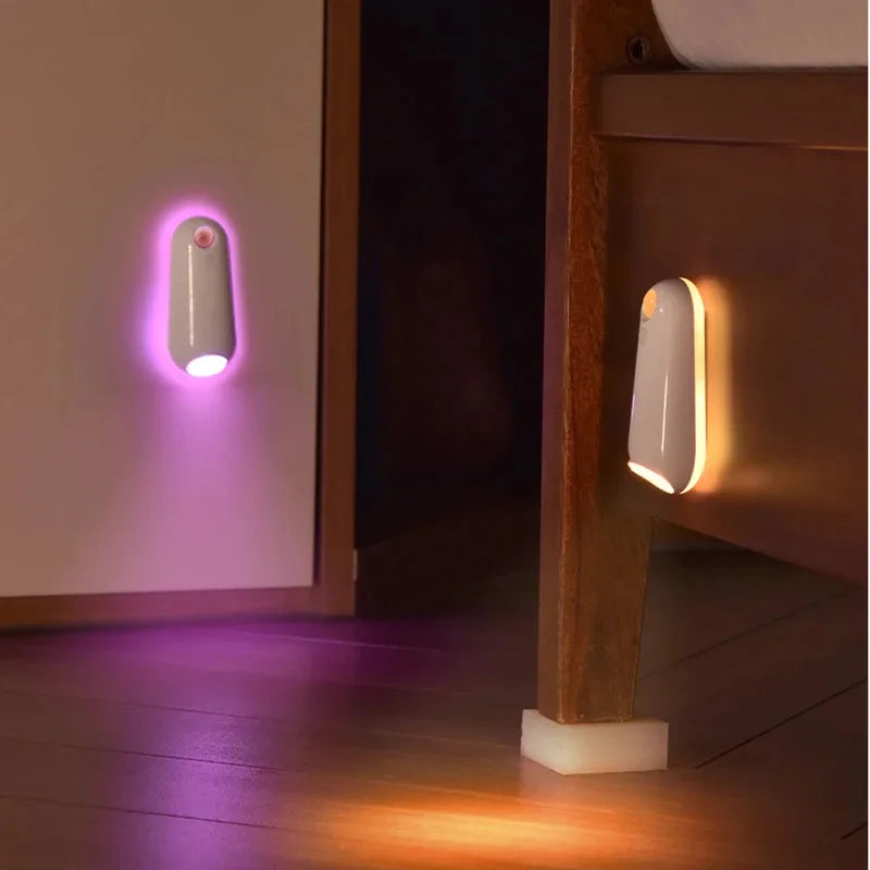 LED Toilet Night Light – 8 Color Motion Sensor Rechargeable LED Night Light PLUSH