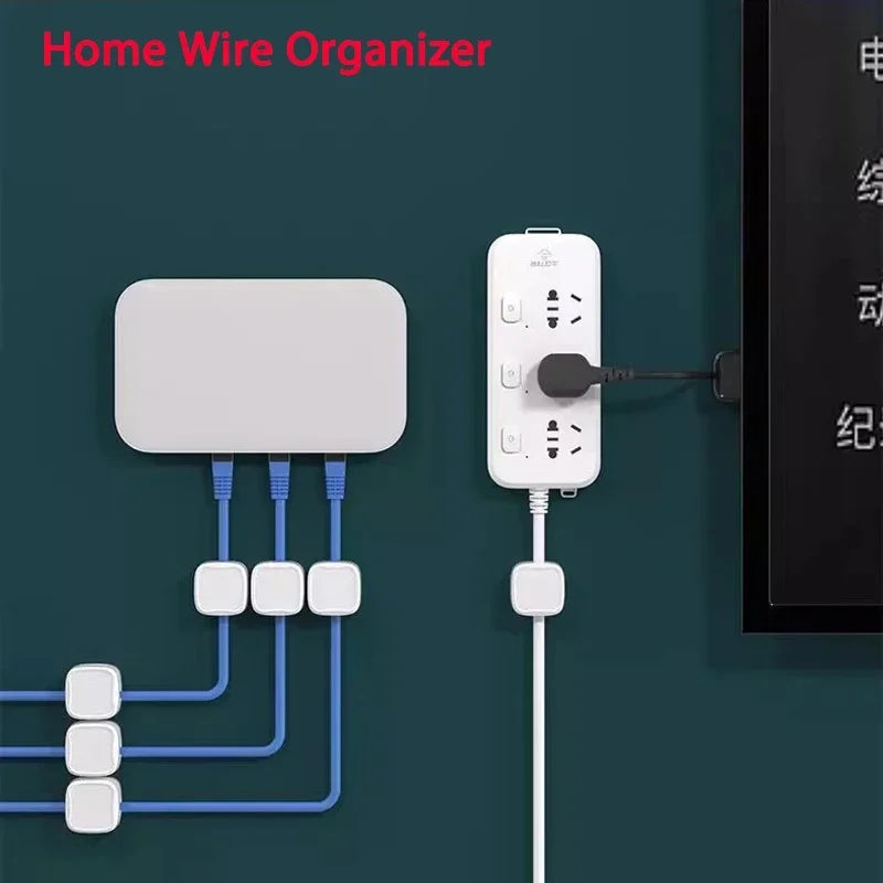 Magnetic Cable Clips Adhesive Wire & Cord Organizer for Desk Cable Organizer Clips PLUSH