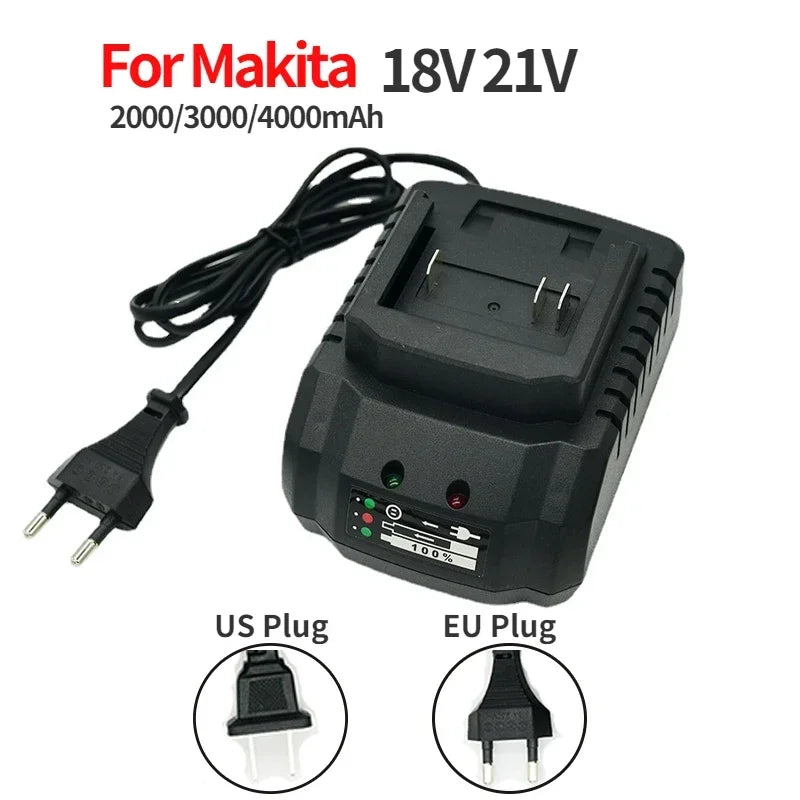 18V 21V Li-ion Battery Charger for Makita BL1830 BL1860 Battery Charger PLUSH