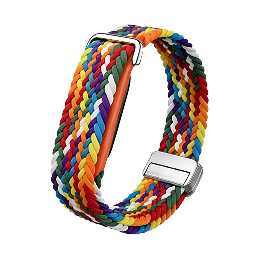 Braided Nylon Magnetic Band for Google Fitbit Air – 18mm Fitness Tracker Band PLUSH J
