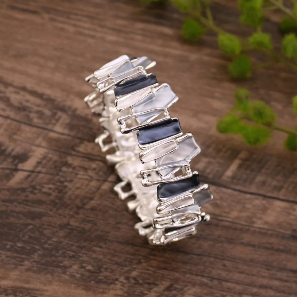 Vintage Bohemian Irregular Geometry Elastic Bangle Bracelet Elastic Bangle Bracelet PLUSH Style 8