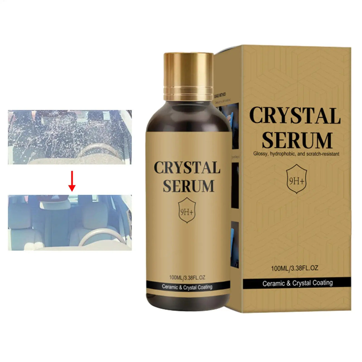 Ceramic Car Coating Kit 100ml – Gloss & Hydrophobic Shield Car Ceramic Coating PLUSH