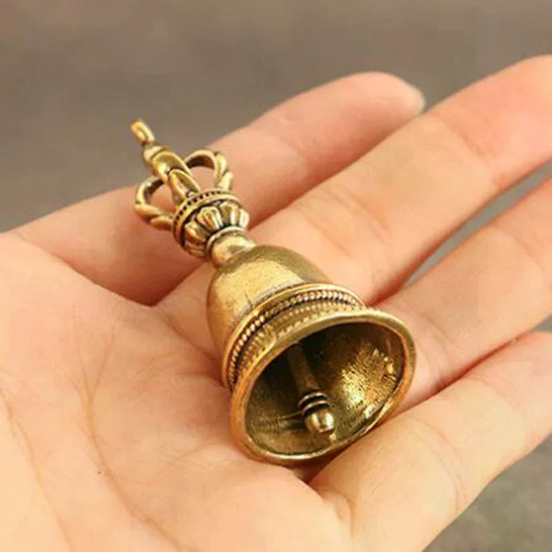Handmade Vintage Brass Bell – DIY Keychain, Wind Chime & Decor Brass Bell Charm PLUSH