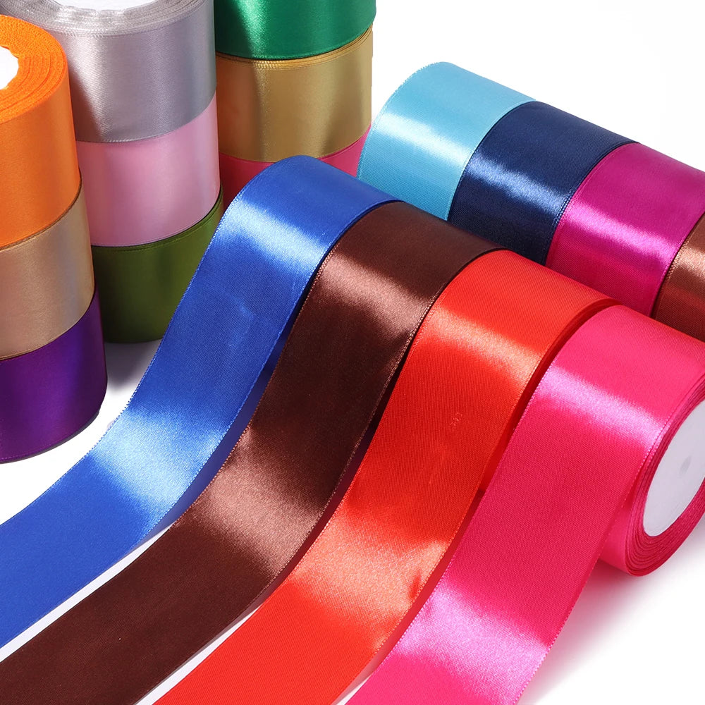 25 Yards 50mm Wide Satin Ribbon – Wedding, Gift & DIY Crafts Satin Craft Ribbon PLUSH