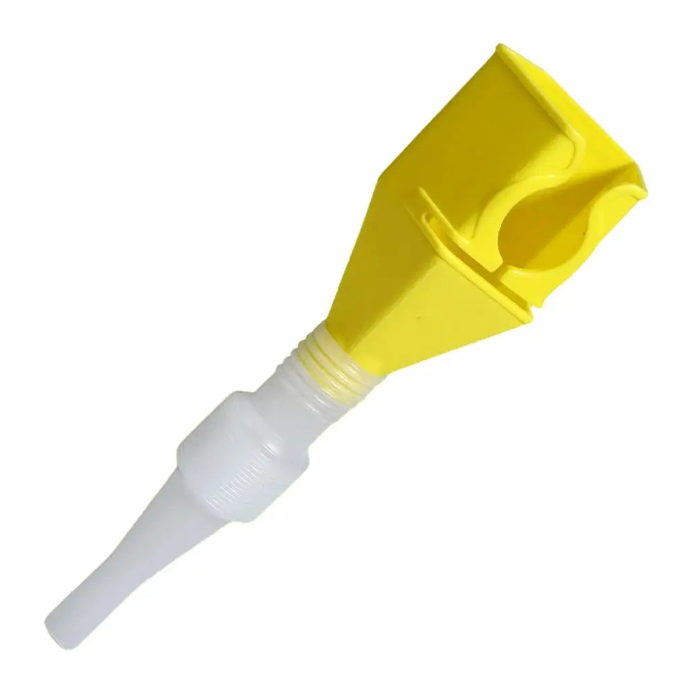 Telescopic Car & Motorcycle Oil Funnel with Filter | Portable Automotive Oil Funnel PLUSH Yellow