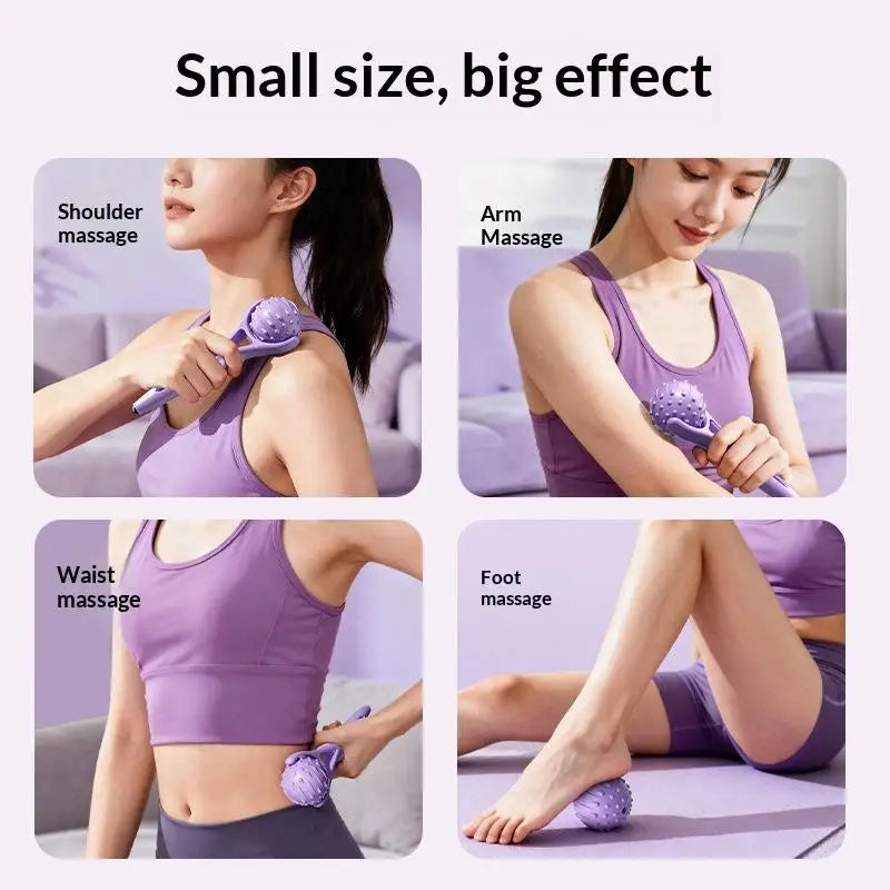 Portable Handheld Roller Massager – Arm, Leg & Body Tool Roller Massager PLUSH