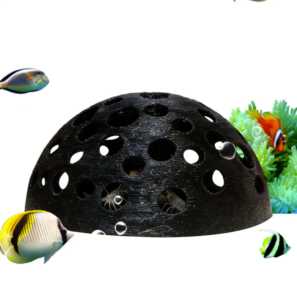 Resin Aquarium Shrimp Breeding Cave – Fish Hiding Shelter Aquarium Cave Decor PLUSH