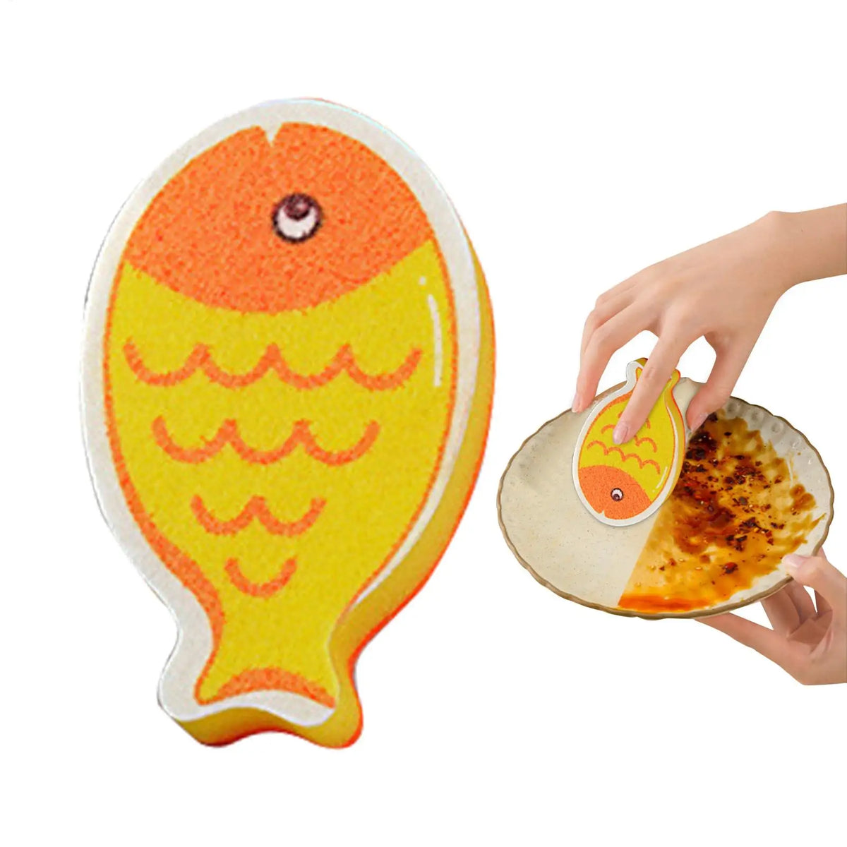 Kitchen Scrubbing Sponge – Eco-Friendly Dish Scouring Pad Kitchen Scrubbing Sponge PLUSH
