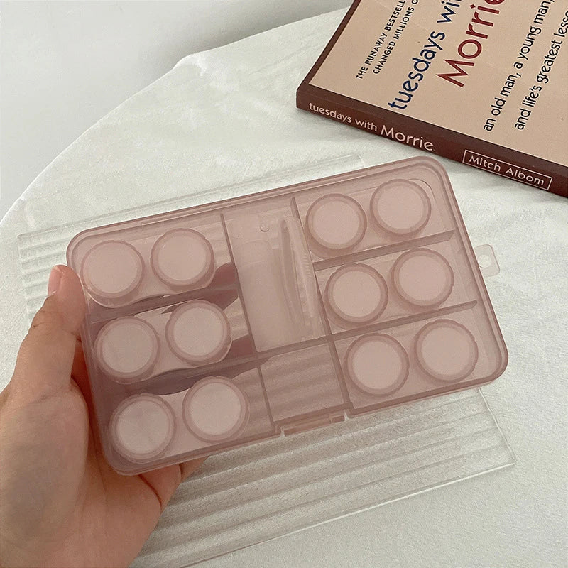 Butterfly Contact Lens Case with Mirror & Tweezers | Portable Contact Lens Case PLUSH style 5