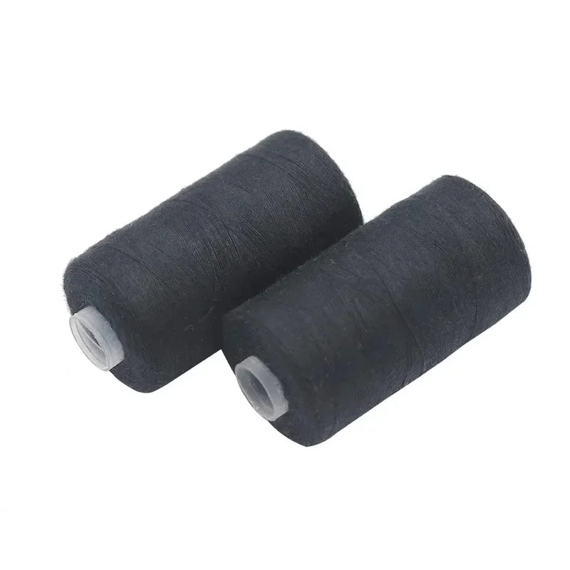 2Pcs 500M Polyester Sewing Thread Set – Black & White Polyester Sewing Thread PLUSH