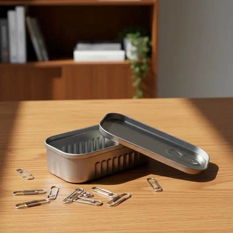 Sardine Can Design Tin Box – Small Item Storage Organizer Novelty Tin Box PLUSH
