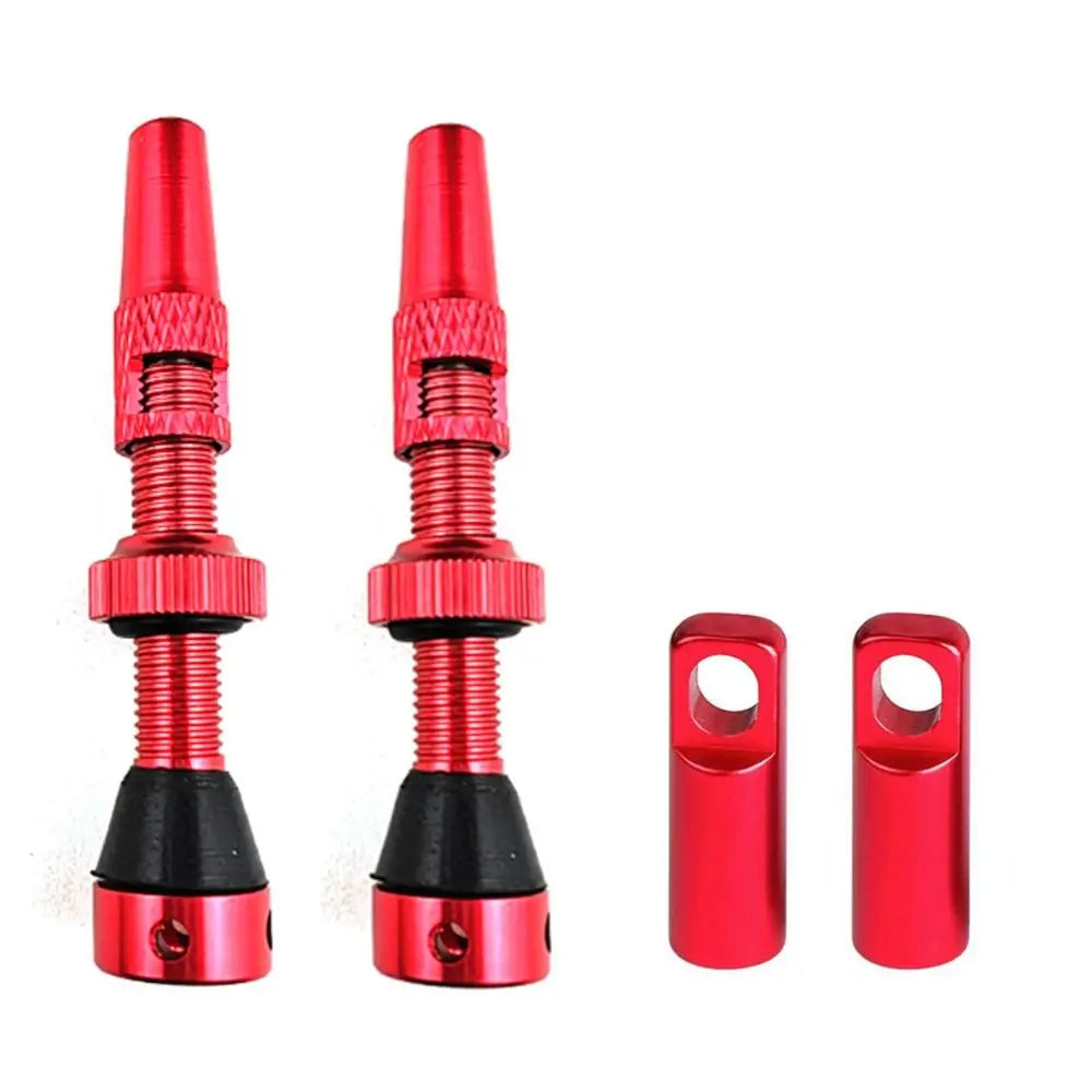 Tubeless Presta Valves 40/44/60mm – CNC Aluminum Bike 1 Pair Tubeless Bike Valve PLUSH