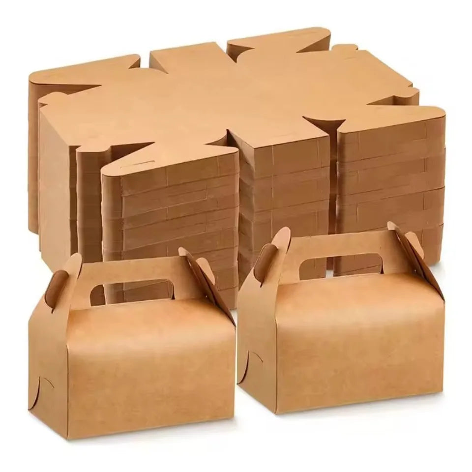 Kraft Paper Gift Boxes 10/20pcs – DIY Party & Wedding Packaging Gift Packaging Boxes PLUSH Brown 20PCS