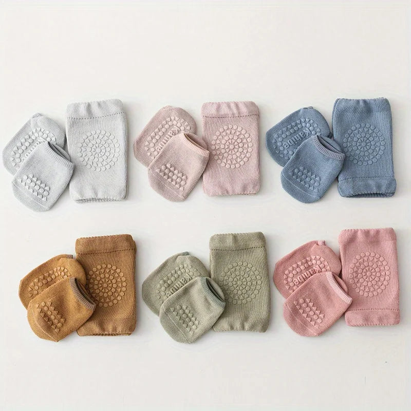 Baby Anti-Slip Floor Socks & Knee Pads Set – 2pcs Toddler Baby Floor Socks PLUSH