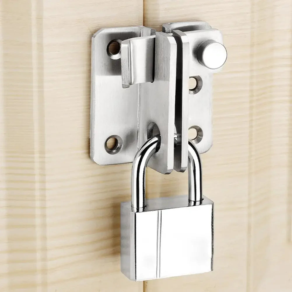 Stainless Steel Flip Latch Gate Lock with Padlock Hole | Barn Door Gate Door Latch PLUSH