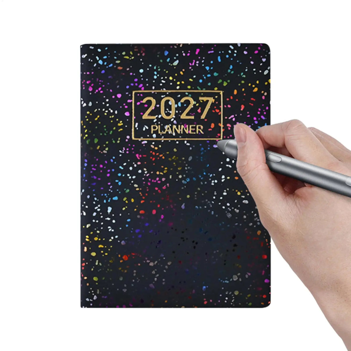2027 Weekly Daily Planner A7 Pocket Agenda Notebook – Black Planner Notebook PLUSH