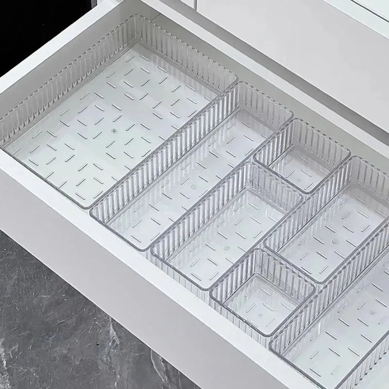 Transparent Modular Drawer Organizer Set – Storage Trays Drawer Organizer Set PLUSH