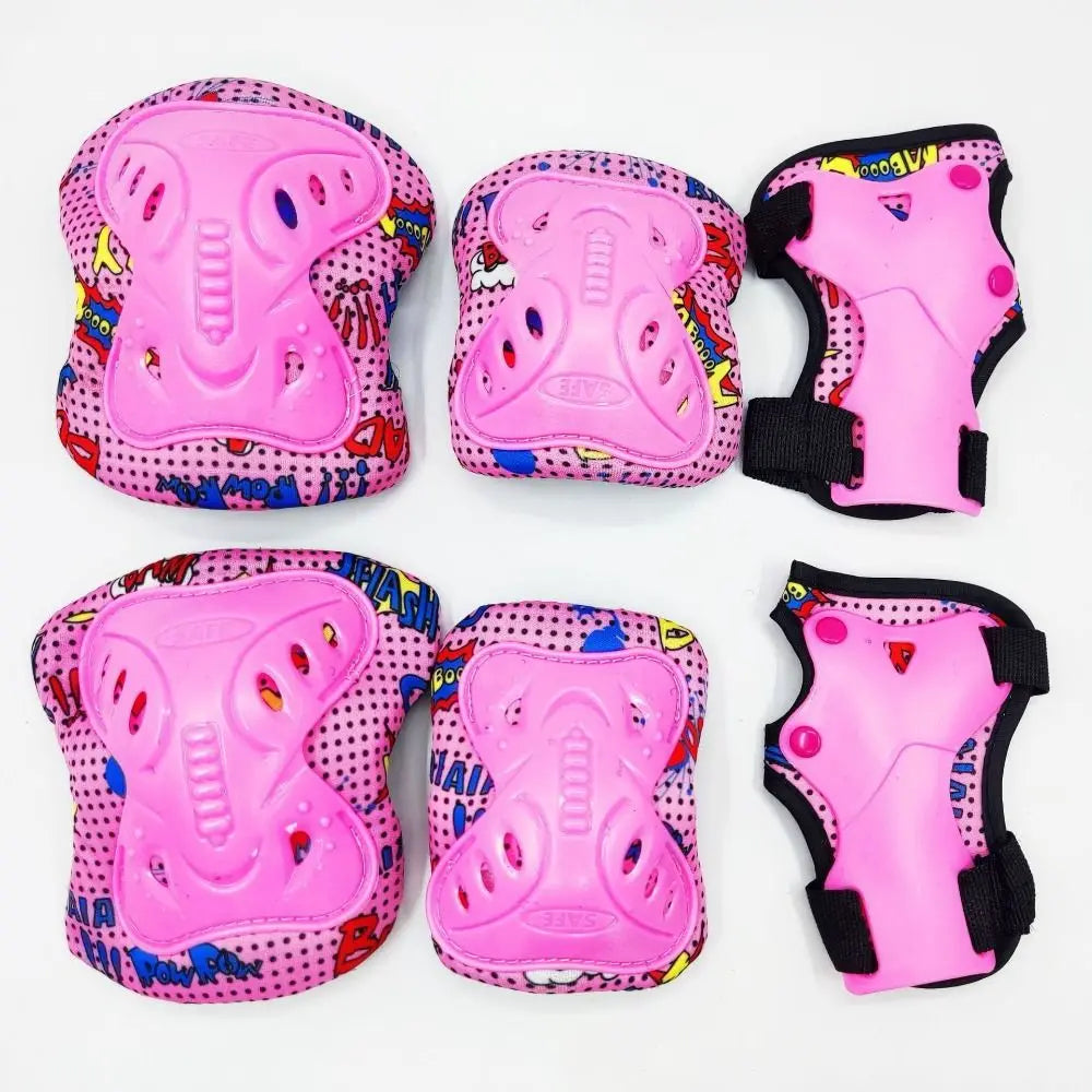 Kids 6-in-1 Protective Gear Set – Knee, Elbow & Wrist Guards Kids Protective Gear PLUSH