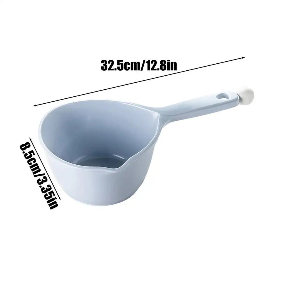 Plastic Water Ladle Bath Scoop – Multi-Use Water Dipper Bath Water Scoop PLUSH Blue