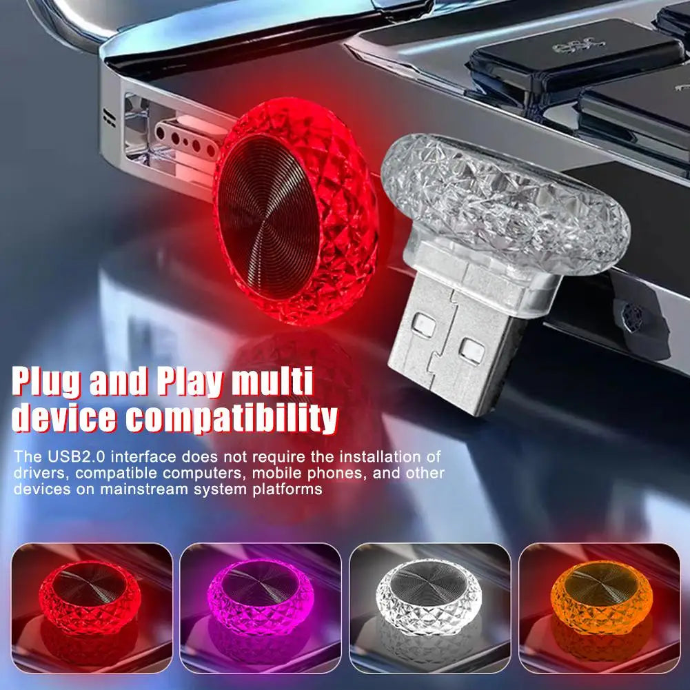 USB LED Ambient Light – Car & PC Atmosphere Lamp Plug & Play USB Ambient Light PLUSH