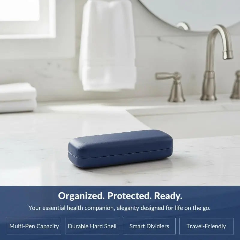 EVA Injection Pen Carrying Case – Shockproof Hard Shell Box Pen Carrying Case PLUSH