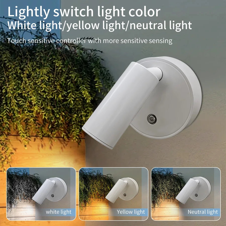 Magnetic Cordless LED Wall Lamp – Rechargeable Dimmable Light LED Wall Lamp PLUSH