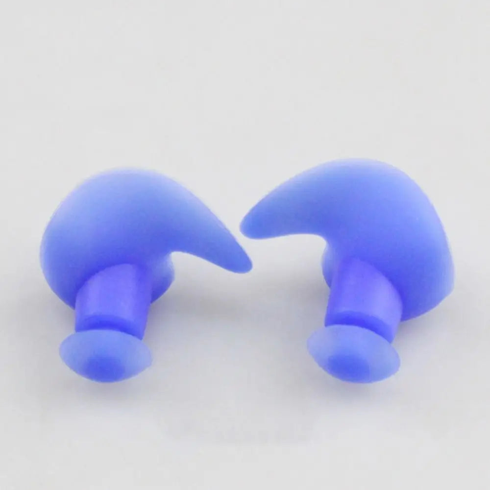 Silicone Waterproof Swim Earplugs for Sleep & Water Sports Swim Earplugs PLUSH blue-without case