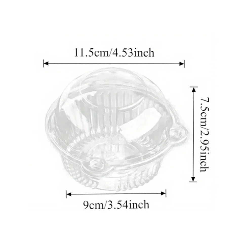 Cat Head Clear Plastic Cake Boxes 50/100pcs Party Favor Cake Gift Boxes PLUSH Large 50PCS