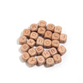 26pcs Wooden Alphabet Cube Beads 10/12mm – DIY Jewelry Making Alphabet Craft Beads PLUSH 10mm 26 letters