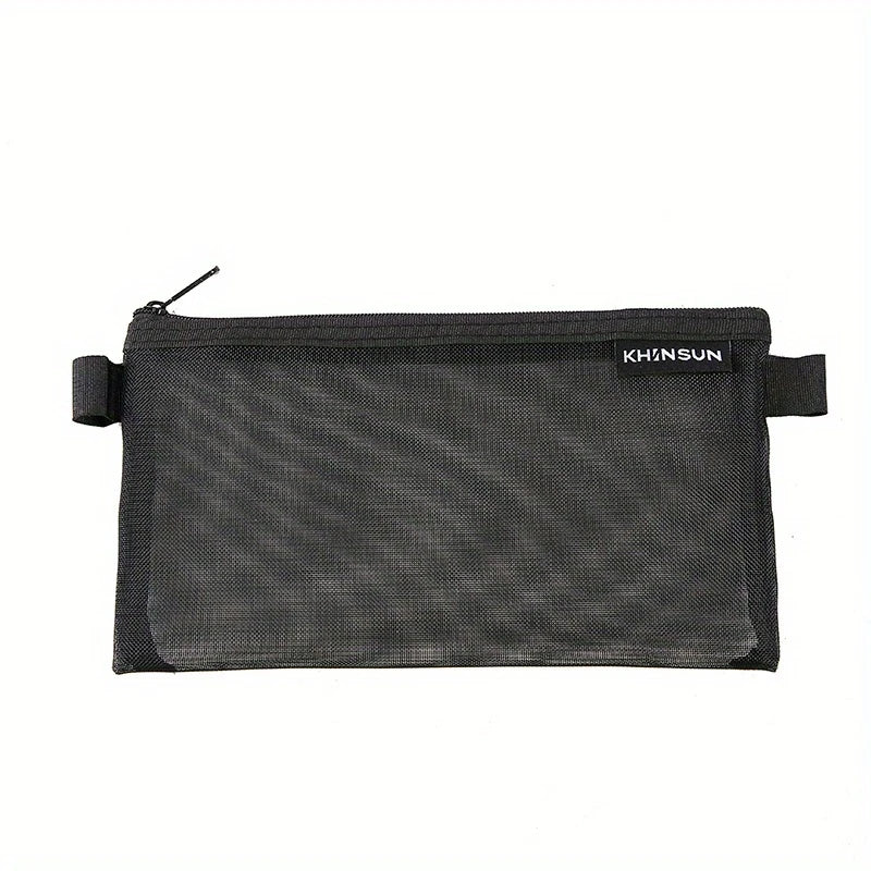 Grid Pencil Case Storage Bag – Fabric Organizer Pouch Pencil Case Pouch PLUSH