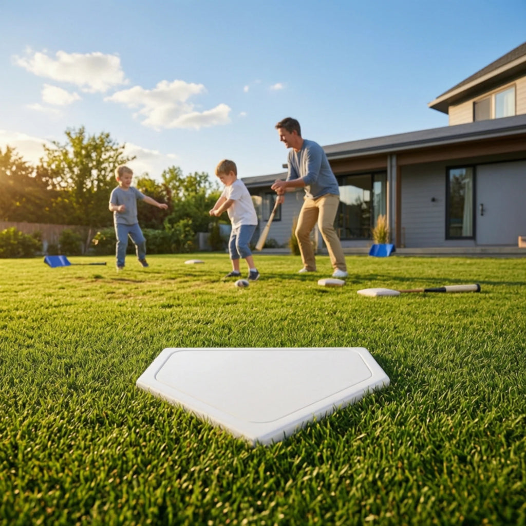 Heavy-Duty Rubber Baseball Softball Throw Down Base Plate Baseball Base Plate PLUSH