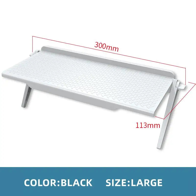 TV Monitor Top Storage Shelf | Desk Screen Organizer Rack Monitor Storage Shelf PLUSH Shelves For tv L