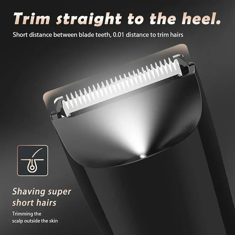 Men's Body Hair Trimmer – Ceramic Blade, Wet & Dry + 2 Guards Body Hair Trimmer PLUSH