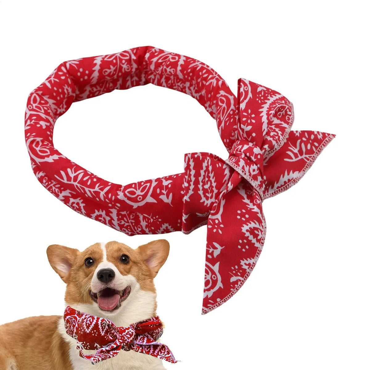 Pet Cooling Bandana Scarf for Dogs & Cats – Reusable Pet Cooling Bandana PLUSH