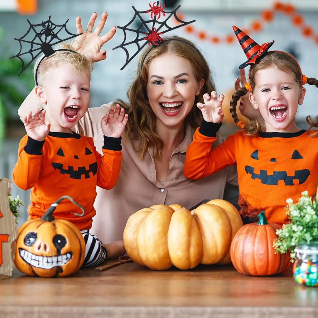 Gothic Halloween Spiderweb Headband – Costume Hair Hoop Costume Headband PLUSH